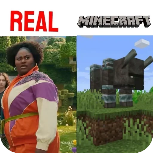 🐃 Стикер «Minecraft Real Life» для Telegram