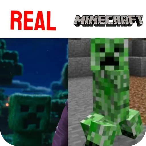 🥒 Стикер «Minecraft Real Life» для Telegram