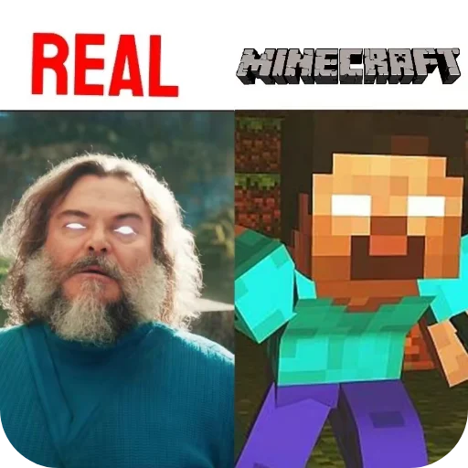👹 Стикер «Minecraft Real Life» для Telegram