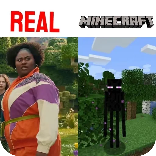 ⬛ Стикер «Minecraft Real Life» для Telegram