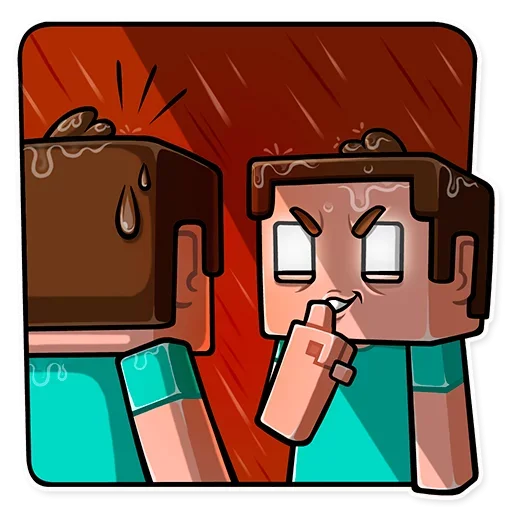 🤫 Стикер «Minecraft Stickers» для Telegram