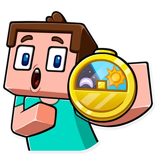⌚️ Стикер «Minecraft Stickers» для Telegram