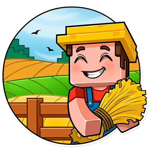 🌾 Стикер «Minecraft Stickers» для Telegram