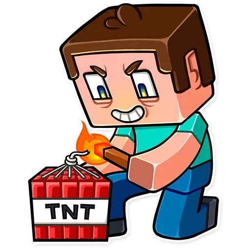 💣 Стикер «Minecraft Stickers» для Telegram