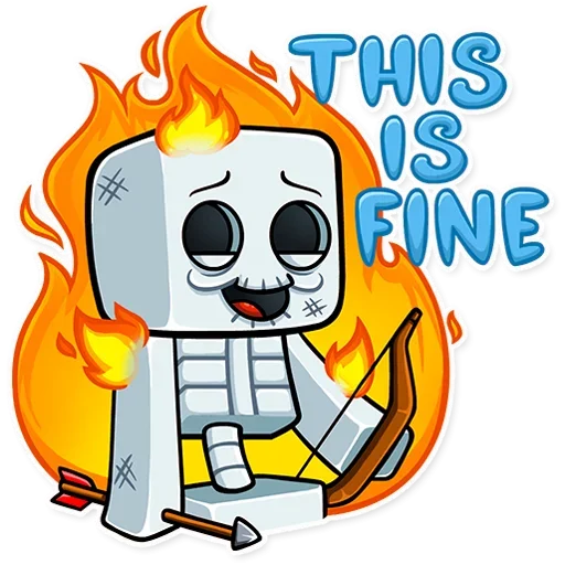 🔥 Стикер «Minecraft Stickers» для Telegram