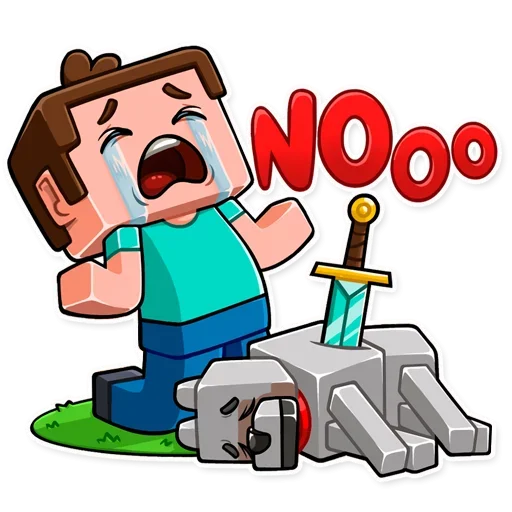 😭 Стикер «Minecraft Stickers» для Telegram