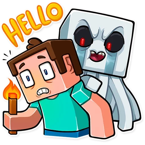 😨 Стикер «Minecraft Stickers» для Telegram