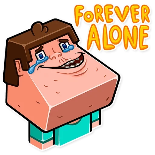 😥 Стикер «Minecraft Stickers» для Telegram