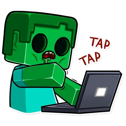 🧟‍♂️ Стикер «Minecraft Stickers» для Telegram