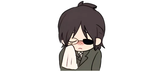 😭 Стикер «Mini AOT» для Telegram
