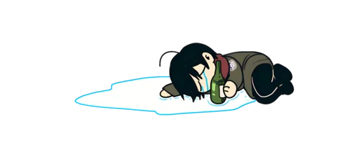 😭 Стикер «Mini AOT» для Telegram