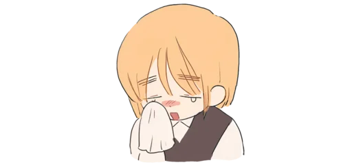😭 Стикер «Mini AOT» для Telegram
