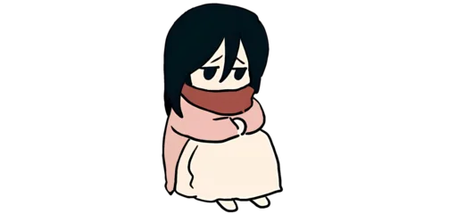 😔 Стикер «Mini AOT» для Telegram