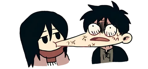 ❤️ Стикер «Mini AOT» для Telegram