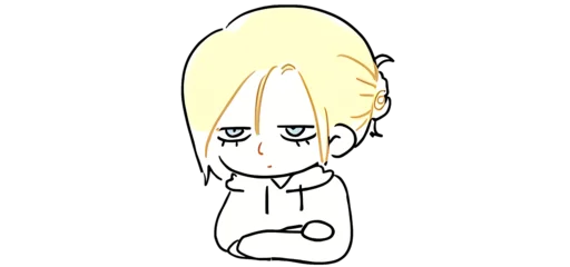 😒 Стикер «Mini AOT» для Telegram