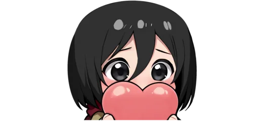 ❤️ Стикер «Mini AOT» для Telegram