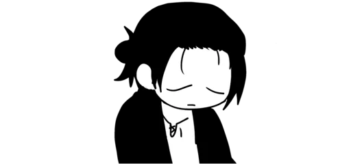 😔 Стикер «Mini AOT» для Telegram