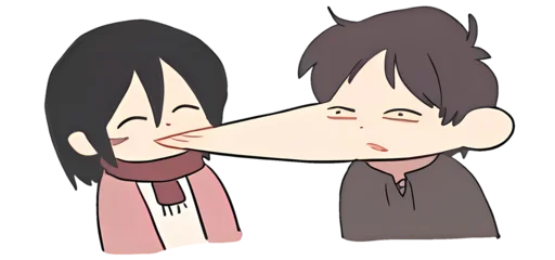 ❤️ Стикер «Mini AOT» для Telegram