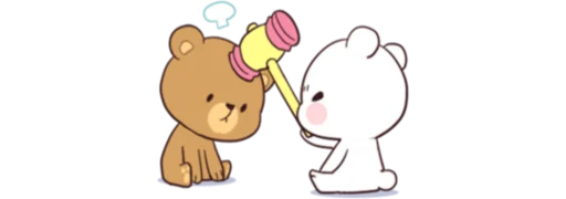 🔨 Стикер «Mocha and Milk» для Telegram