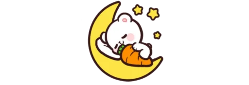 🌙 Стикер «Mocha and Milk» для Telegram