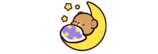 🌙 Стикер «Mocha and Milk» для Telegram