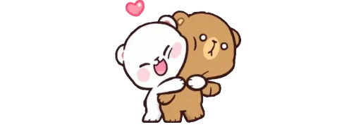 🤗 Стикер «Mocha and Milk» для Telegram