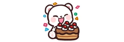 🎂 Стикер «Mocha and Milk» для Telegram