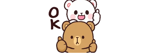 👍 Стикер «Mocha and Milk» для Telegram