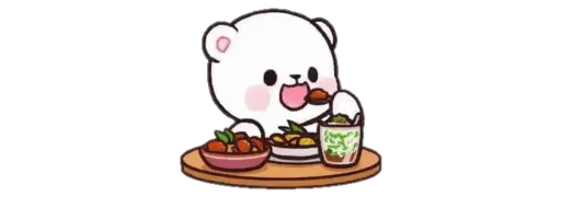 🧆 Стикер «Mocha and Milk» для Telegram