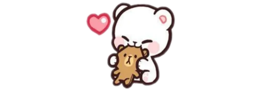 🧸 Стикер «Mocha and Milk» для Telegram