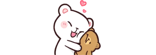 🥰 Стикер «Mocha and Milk» для Telegram