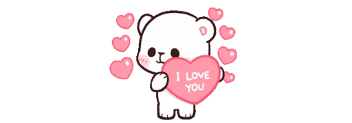 ❤️ Стикер «Mocha and Milk» для Telegram