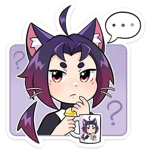 🤔 Стикер «Мини Милшу» для Telegram