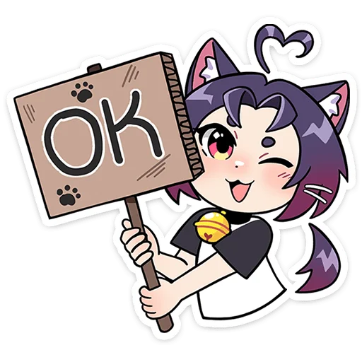 👌 Стикер «Мини Милшу» для Telegram