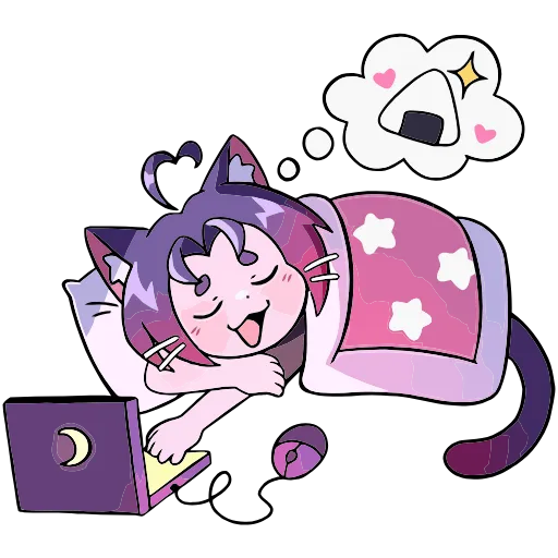 😴 Эмодзи «Мини Милшу» для Telegram