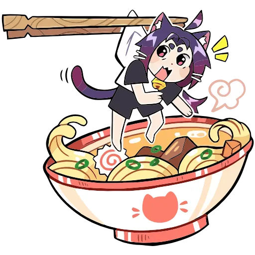 🍜 Эмодзи «Мини Милшу» для Telegram