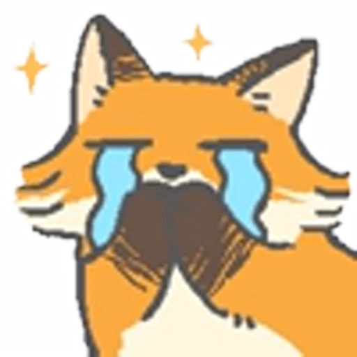 😭 Эмодзи «Mini Fox Emoji» для Telegram
