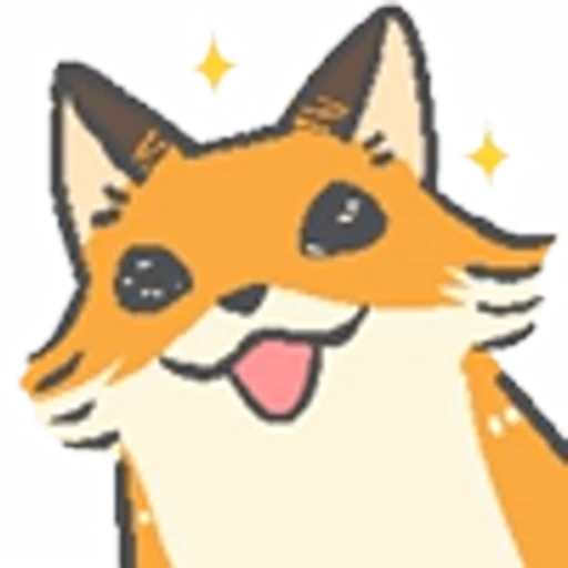 Стикерпак Mini Fox Emoji для Telegram