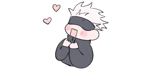 ❤️ Стикер «Mini Jujutsu Kaisen» для Telegram