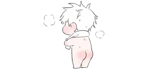 🍑 Стикер «Mini Jujutsu Kaisen» для Telegram