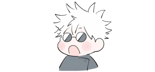 😦 Стикер «Mini Jujutsu Kaisen» для Telegram
