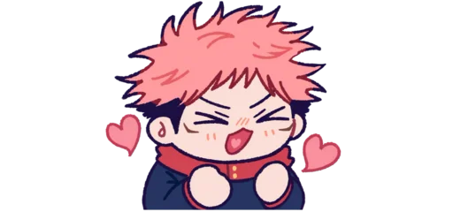 ❤️ Стикер «Mini Jujutsu Kaisen» для Telegram