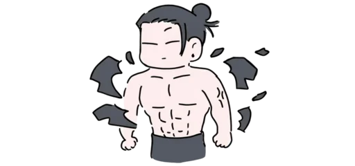 💪 Стикер «Mini Jujutsu Kaisen» для Telegram