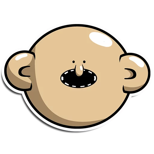 😲 Стикер «минимал ебальце» для Telegram