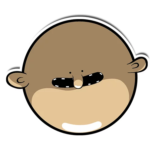 😀 Стикер «минимал ебальце» для Telegram