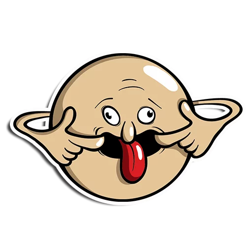 😜 Стикер «минимал ебальце» для Telegram