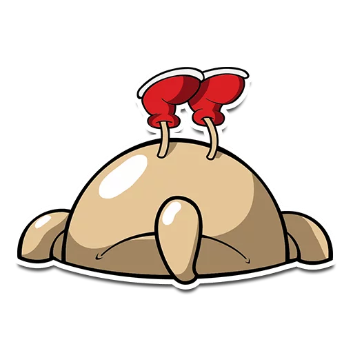 🙃 Стикер «минимал ебальце» для Telegram