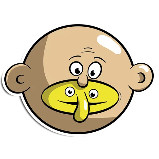 🙁 Стикер «минимал ебальце» для Telegram