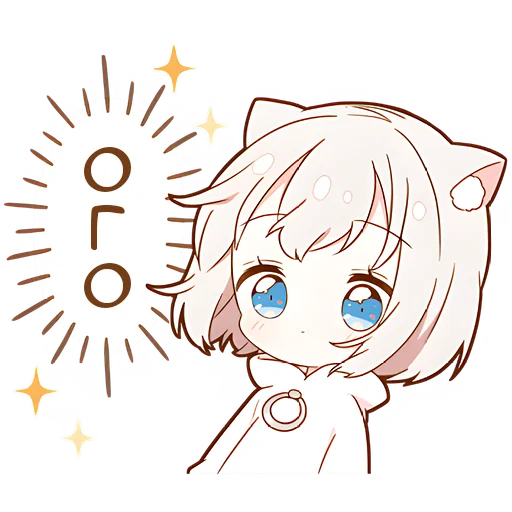 😧 Стикер «Мининеко чан» для Telegram