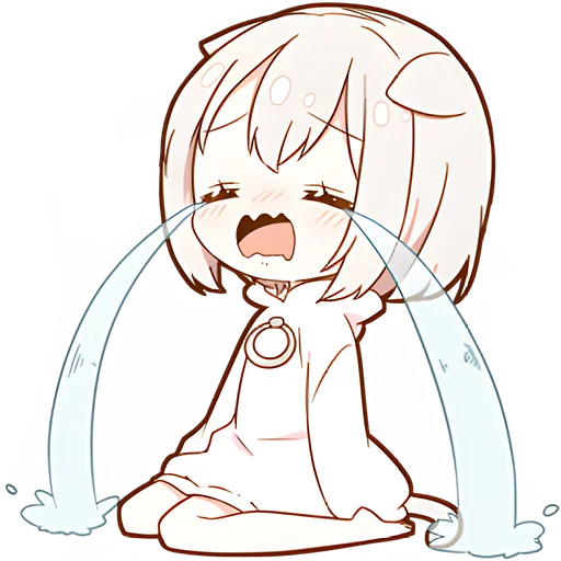 😭 Стикер «Мининеко чан» для Telegram